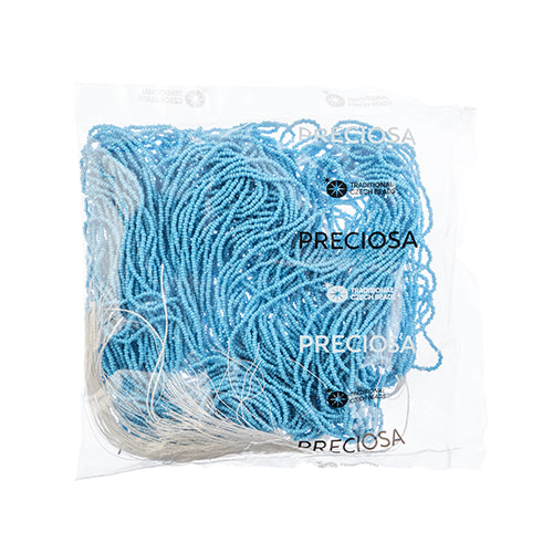 Czech Seed Beads 13/0 Cut Opaque Strung