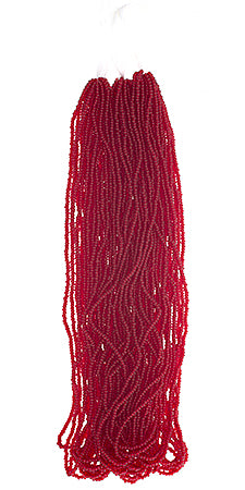 Czech Seed Beads 13/0 Cut Transparent Strung