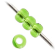 Czech Seed Beads 13/0 Cut Transparent Strung