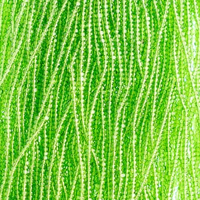 Czech Seed Beads 13/0 Cut Transparent Strung