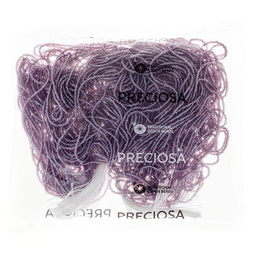Czech Seed Beads 13/0 Cut Transparent Luster Strung