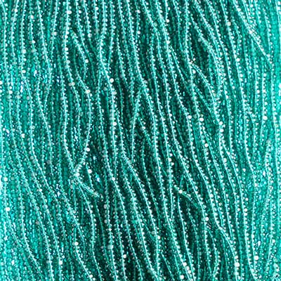 Czech Seed Beads 13/0 Cut Transparent Strung
