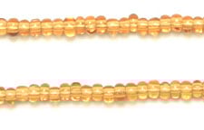 Czech Seed Beads 13/0 Cut Transparent Strung