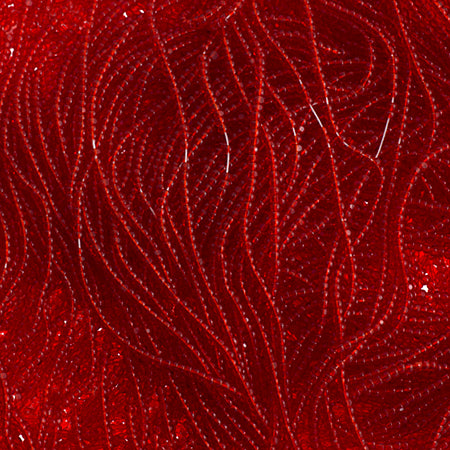 Czech Seed Beads 13/0 Cut Transparent Strung