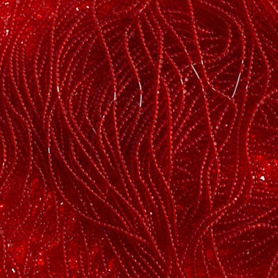 Czech Seed Beads 13/0 Cut Transparent Strung