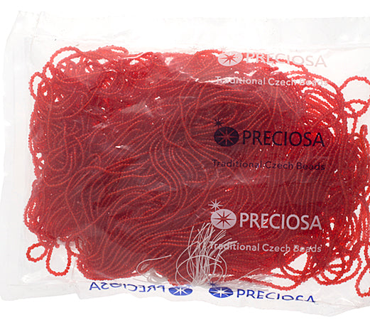 Czech Seed Beads 13/0 Cut Transparent Strung