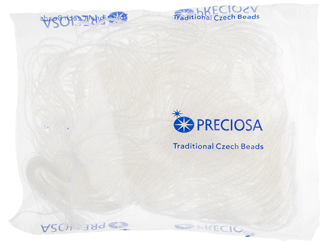 Czech Seed Beads 13/0 Cut Transparent Aurora Borealis Strung