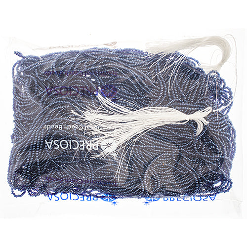 Czech Seed Beads 13/0 Cut Transparent Luster Strung
