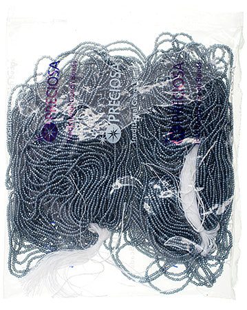 Czech Seed Beads 13/0 Cut Transparent Luster Strung