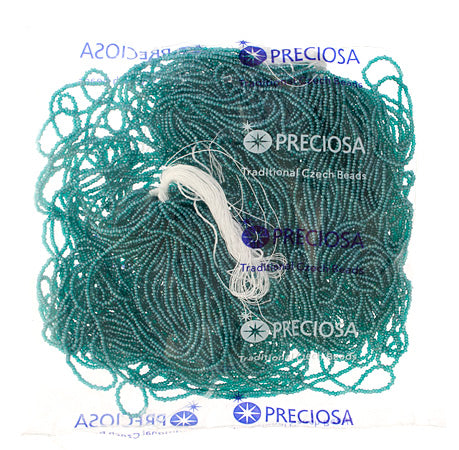 Czech Seed Beads 13/0 Cut Transparent Luster Strung