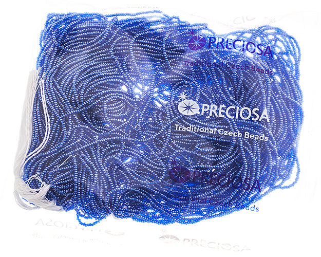 Czech Seed Beads 13/0 Cut Transparent Luster Strung