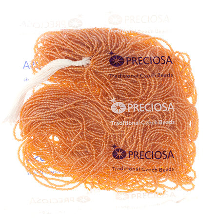 Czech Seed Beads 13/0 Cut Transparent Luster Strung