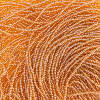 Czech Seed Beads 13/0 Cut Transparent Luster Strung