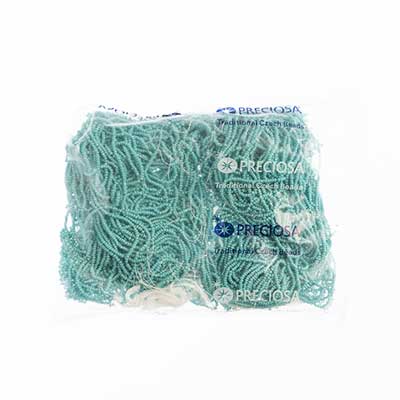 Czech Seed Beads 13/0 Cut Opaque Aurora Borealis Strung