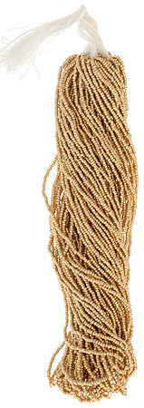 Czech Seed Beads 13/0 Cut Metallic Terra Strung