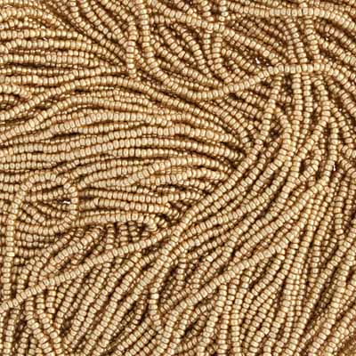 Czech Seed Beads 13/0 Cut Metallic Terra Strung