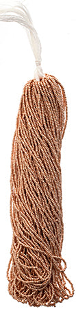Czech Seed Beads 13/0 Cut Metallic Terra Strung