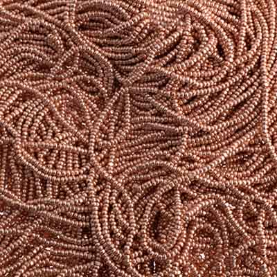 Czech Seed Beads 13/0 Cut Metallic Terra Strung
