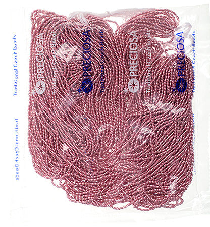 Czech Seed Beads 13/0 Cut Metallic Terra Strung