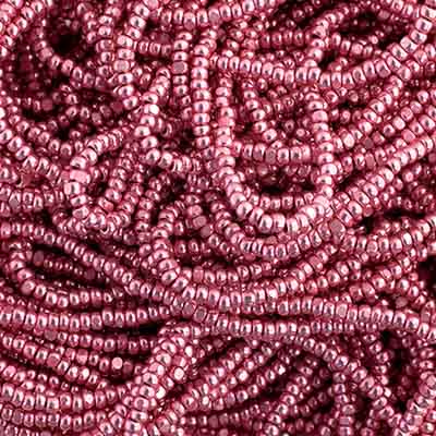 Czech Seed Beads 13/0 Cut Metallic Terra Strung