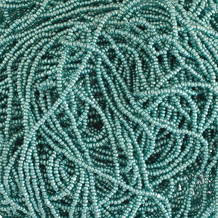 Czech Seed Beads 13/0 Cut Metallic Terra Strung