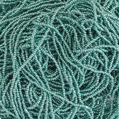 Czech Seed Beads 13/0 Cut Metallic Terra Strung