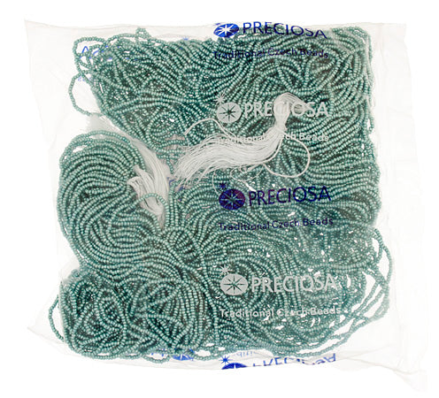 Czech Seed Beads 13/0 Cut Metallic Terra Strung