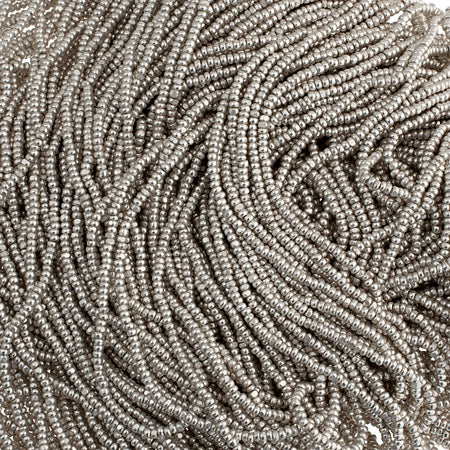 Czech Seed Beads 13/0 Cut Metallic Terra Strung