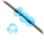 Czech Seed Beads 13/0 Cut Transparent Strung