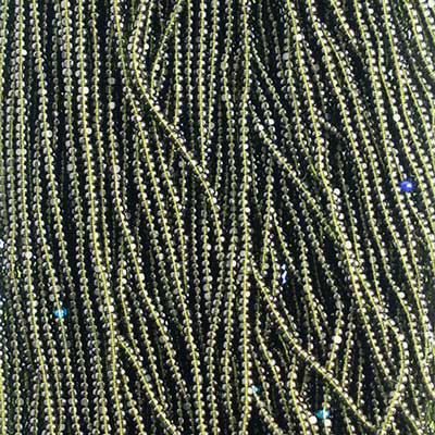 Czech Seed Beads 13/0 Cut Transparent Strung