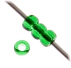 Czech Seed Beads 13/0 Cut Transparent Strung