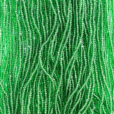 Czech Seed Beads 13/0 Cut Transparent Strung
