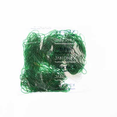 Czech Seed Beads 13/0 Cut Transparent Strung