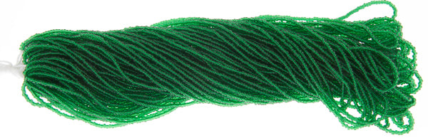 Czech Seed Beads 13/0 Cut Transparent Strung