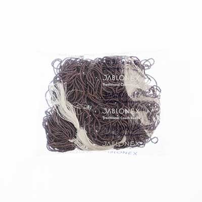 Czech Seed Beads 13/0 Cut Opaque Strung