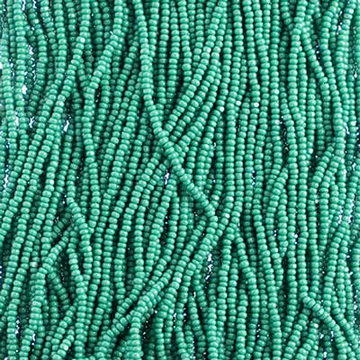 Czech Seed Beads 13/0 Cut Opaque Strung