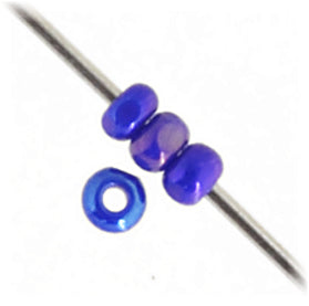 Czech Seed Beads 13/0 Cut Opaque Aurora Borealis Strung