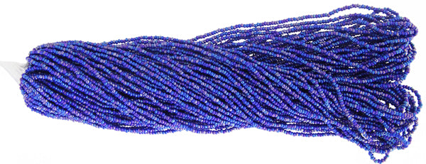 Czech Seed Beads 13/0 Cut Opaque Aurora Borealis Strung