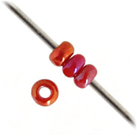 Czech Seed Beads 13/0 Cut Opaque Aurora Borealis Strung