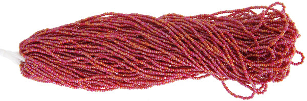 Czech Seed Beads 13/0 Cut Opaque Aurora Borealis Strung