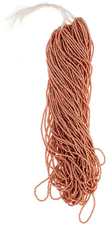 Czech Seed Beads 13/0 Cut Metallic Terra Strung