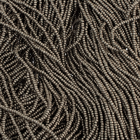 Czech Seed Beads 13/0 Cut Metallic Terra Strung