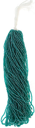 Czech Seed Beads 13/0 Cut Transparent Aurora Borealis Strung