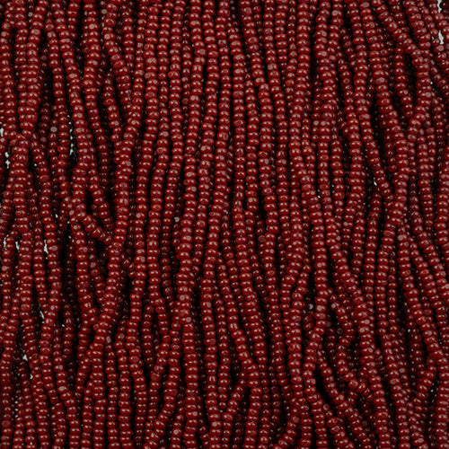 Czech Seed Beads 13/0 Cut Opaque Strung