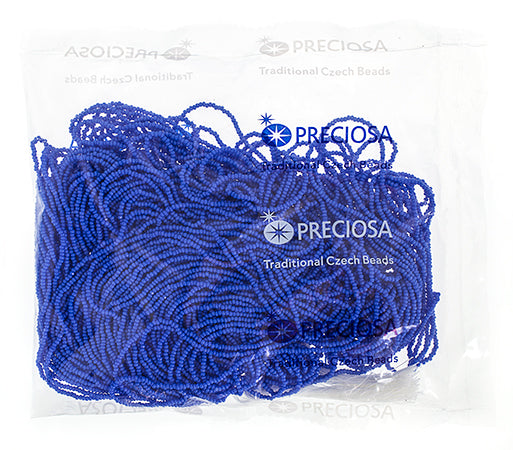 Czech Seed Beads 13/0 Cut Opaque Strung