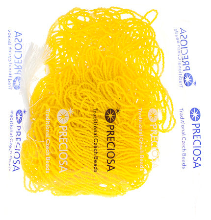 Czech Seed Beads 13/0 Cut Opaque Strung