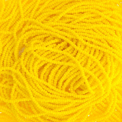 Czech Seed Beads 13/0 Cut Opaque Strung
