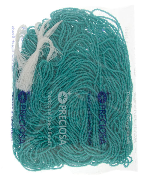 Czech Seed Beads 13/0 Cut Opaque Strung