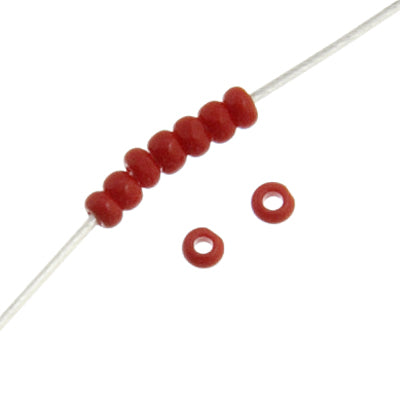 Czech Seed Beads 13/0 Cut Opaque Strung