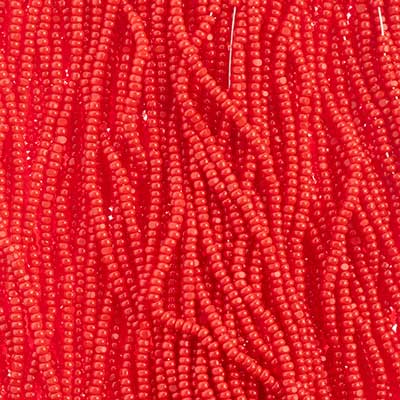 Czech Seed Beads 13/0 Cut Opaque Strung